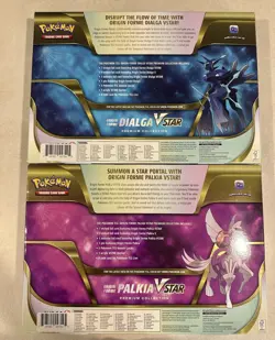 Pokemon Origin Forme Dialga & Palkia Vstar Premium Collection Boxes Lot Of 2 - Image 2