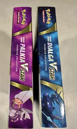Pokemon Origin Forme Dialga & Palkia Vstar Premium Collection Boxes Lot Of 2 - Image 3