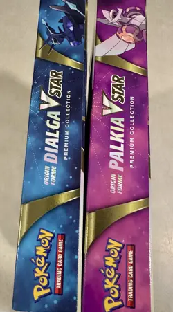 Pokemon Origin Forme Dialga & Palkia Vstar Premium Collection Boxes Lot Of 2 - Image 4