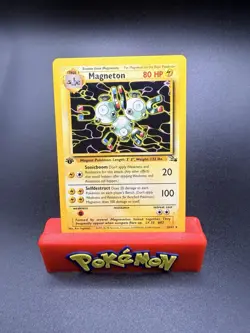Pokemon TCG Magneton Fossil First Edition Non Holo 26/62 Near Mint Vintage 1999 - Image 1