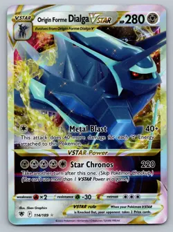 Pokemon TCG SWSH: Sword & Shield Promo Cards Origin Forme Dialga VSTAR SWSH256 - Image 1