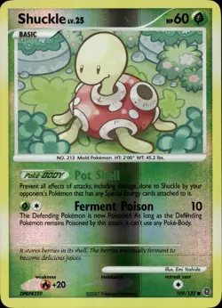 Shuckle 109/132 Reverse Holo DP Secret Wonders Pokemon - Image 1