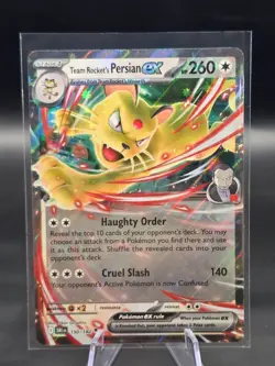 Pokemon TCG - Team Rocket's Persian ex 150/182 Double Rare - Destined Rivals -NM - Image 1