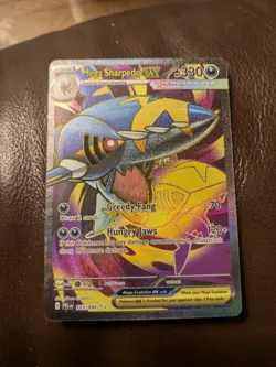 Mega Sharpedo EX 113/094 Full Art English NM - Phantasmal Flames - Pokemon TCG - Image 1