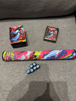 Pokemon Mega Charizard X UPC Ultra Premium Collection Playmat Sleeves Deck Dice - Image 1