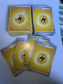 74 x Electric Energy Pokemon Cards (mixed Years) - Image 1