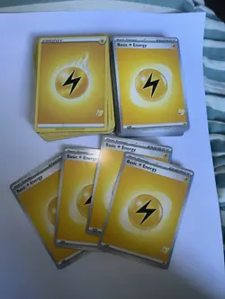 74 x Electric Energy Pokemon Cards (mixed Years) - Image 2