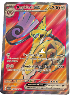 Pokemon TCG Aegislash ex 230/182 Paradox Rift Ultra Rare NM - Image 1