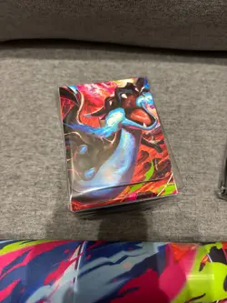 Pokemon Mega Charizard X UPC Ultra Premium Collection Playmat Sleeves Deck Dice - Image 2