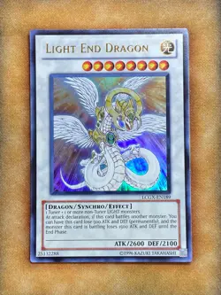 Yugioh Light End Dragon LCGX-EN189 Ultra Rare LP - Image 1