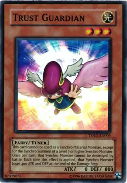 Yugioh Trust Guardian TSHD-EN009 Super Rare Unlimited VLP - Image 1