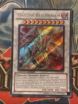 | Yugioh Majestic Red Dragon CT07-EN001 Secret 2010 Collectors Tins NM - Image 1