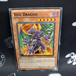 Vice Dragon SDDC-EN009 Unlimited LP+ Light Play Yu-Gi-Oh! Card - Image 1