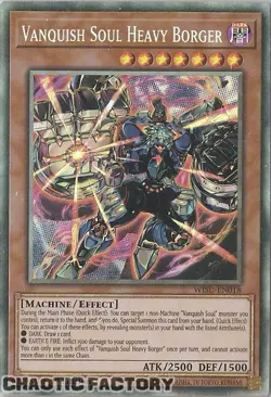 YUGIOH COLLECTORS RARE WISU-EN018 Vanquish Soul Heavy Borger 1st Edition NM - Image 1