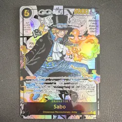 One Piece TCG Manga Rare Sabo Alternate Art Super Rare Foil OP04-083 - Image 1