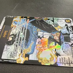 One Piece TCG Manga Rare Sabo Alternate Art Super Rare Foil OP04-083 - Image 4
