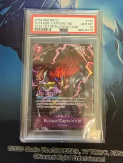 Eustass Captain Kid ST10-013 CS 2023 Top Player PSA 10 One Piece TCG - Image 1
