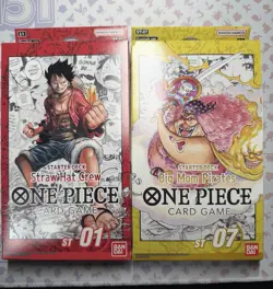 One Piece Straw Hat Crew ST-01 + Big Mom Pirates ST-07 Starter TCG - Image 1