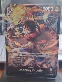 • Monkey.D.Luffy • ST14-001 SR Leader Starter Deck 14 Holo One Piece TCG - Image 1
