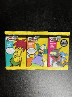 2003 The Simpsons Trading Card Game Booster Pack Cards Lot Of 3 - Image 1