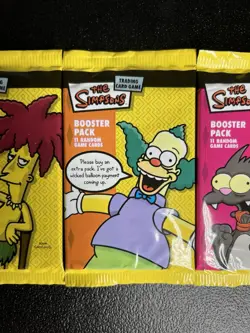 2003 The Simpsons Trading Card Game Booster Pack Cards Lot Of 3 - Image 3