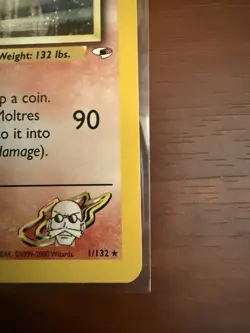 Blaine's Moltres Gym Heroes Holo Card 1st Edition Rare 1/132 - Image 4