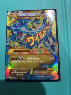 Pokemon M Charizard EX Mega Evolution Secret Rare Holo Flashfire 108/106 Card - Image 1