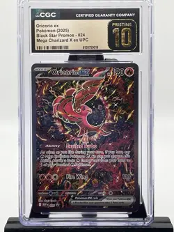 Oricorio ex 024 Black Star Promo Holo CGC Pristine 10 Pokemon Card - Image 1