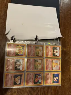 Pokemon TCG Binder Lot Vintage to Diamond 18 pages over 200 Cards - Image 3