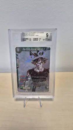 Dragonball Super Card DBS Son Goku Hope of Universe 7 TB1-052 SPR 2018 BGS 9 - Image 2