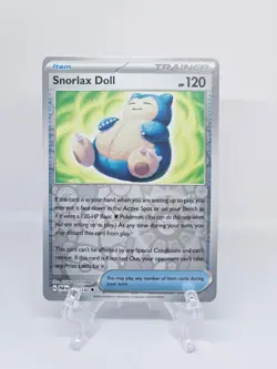 175/182 SNORLAX DOLL | REVERSE HOLO TRAINER | PARADOX RIFT POKEMON CARD - Image 1