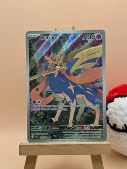 Zacian 100/094 Me02: Phantasmal Flames Holo Pokemon Card - Image 1