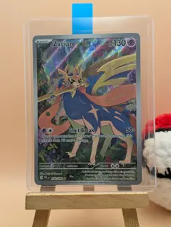 Zacian 100/094 Me02: Phantasmal Flames Holo Pokemon Card - Image 3