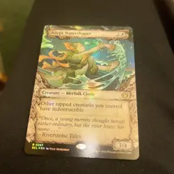 MTG Lorwyn Eclipsed - ECL 297 Adept Watershaper (Showcase) - Rare Foil - Image 2