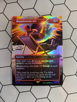 Blasphemous Act | Deadpool | (1756) | 🌈🌟Rainbow Foil 🌟🌈 | MTG | Secret Lair - Image 1