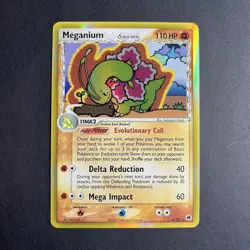 Pokemon TCG Meganium Dragon Frontiers 4/101 Delta Species Holo Rare 2006 NM - Image 1
