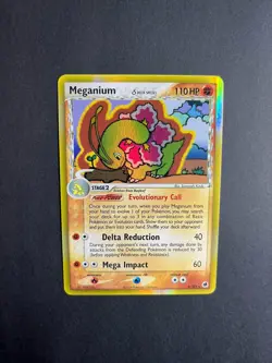 Pokemon TCG Meganium Dragon Frontiers 4/101 Delta Species Holo Rare 2006 NM - Image 3