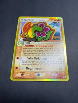 Pokemon TCG Meganium Dragon Frontiers 4/101 Delta Species Holo Rare 2006 NM - Image 4
