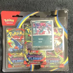 Pokemon Mega Evolution Phantasmal Flames Booster 3-Pack Set w/ Sneasel Promo - Image 1