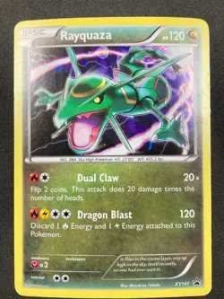 Pokemon TCG Rayquaza EX Holo Rare Black Star Promo Card XY141 - MP - Image 1