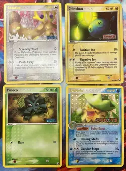 Pokemon TCG EX Lot Reverse Holo Stamped Stantler Ludicolo Pineco Chinchou - Image 1