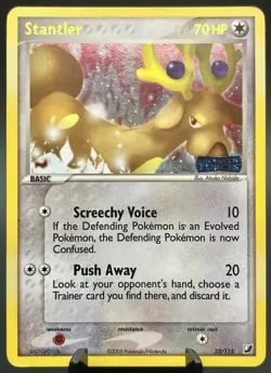 Pokemon TCG EX Lot Reverse Holo Stamped Stantler Ludicolo Pineco Chinchou - Image 3