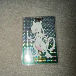 1996 Pokemon Bandai Carddass Mewtwo Green Prism #150 - Image 1