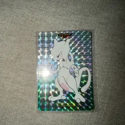 1996 Pokemon Bandai Carddass Mewtwo Green Prism #150 - Image 3