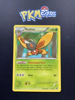 Pokemon TCG Mothim Fates Collide 4/124 Regular Rare LP. - Image 1