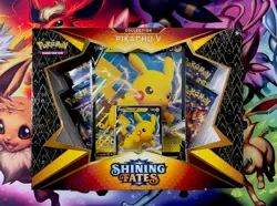 Pokemon TCG - Shining Fates Pikachu V Collection Box - New Factory Sealed! - Image 1