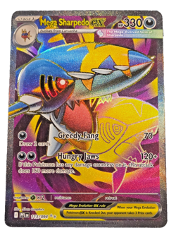 Pokemon TCG Mega Sharpedo ex 113/094 Phantasmal Flames Ultra Rare NM - Image 1