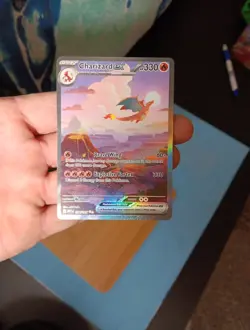 Pokemon TCG Charizard EX 199/165 Scarlet & Violet 151 Special Illustration Rare - Image 1