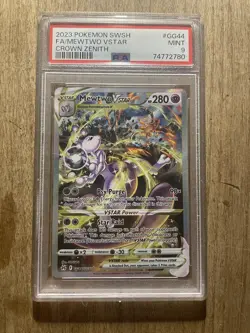Mewtwo VStar Crown Zenith GG44 PSA 9 Pokemon Card - Image 1