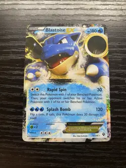 Pokemon TCG Blastoise EX Holo Ultra Rare Card 29/146 XY Base Set 2014 HP - Image 1
